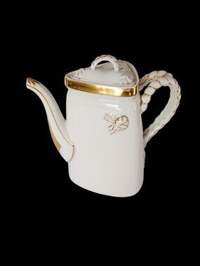 Antique Haviland Limoges Rope Handle Coffee Pot 1879-1889